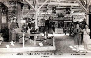 ALGER - FOIRE-EXPO DE 1921 - STANDS